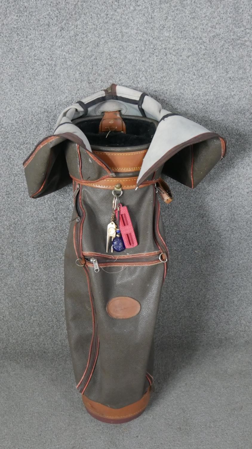 A leather Mulberry golf bag along with two others; Sams and Callaway. - Image 4 of 11