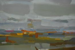 Tom Robb (b. 1933), landscape, oil on board, signed and dated 71 lower right. H.66 W.82cm.