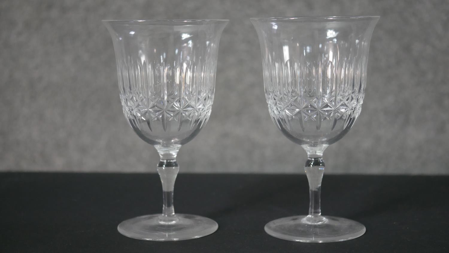 A collection of seven Edinburgh crystal tumblers and water glasses along with a pair of cut - Image 4 of 5