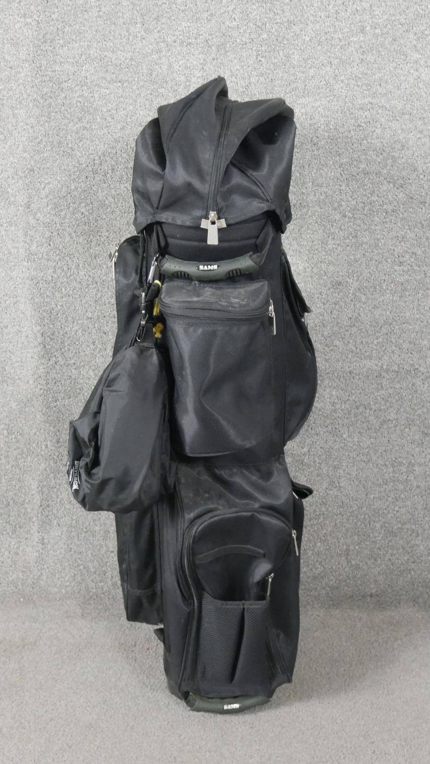 A leather Mulberry golf bag along with two others; Sams and Callaway. - Image 11 of 11