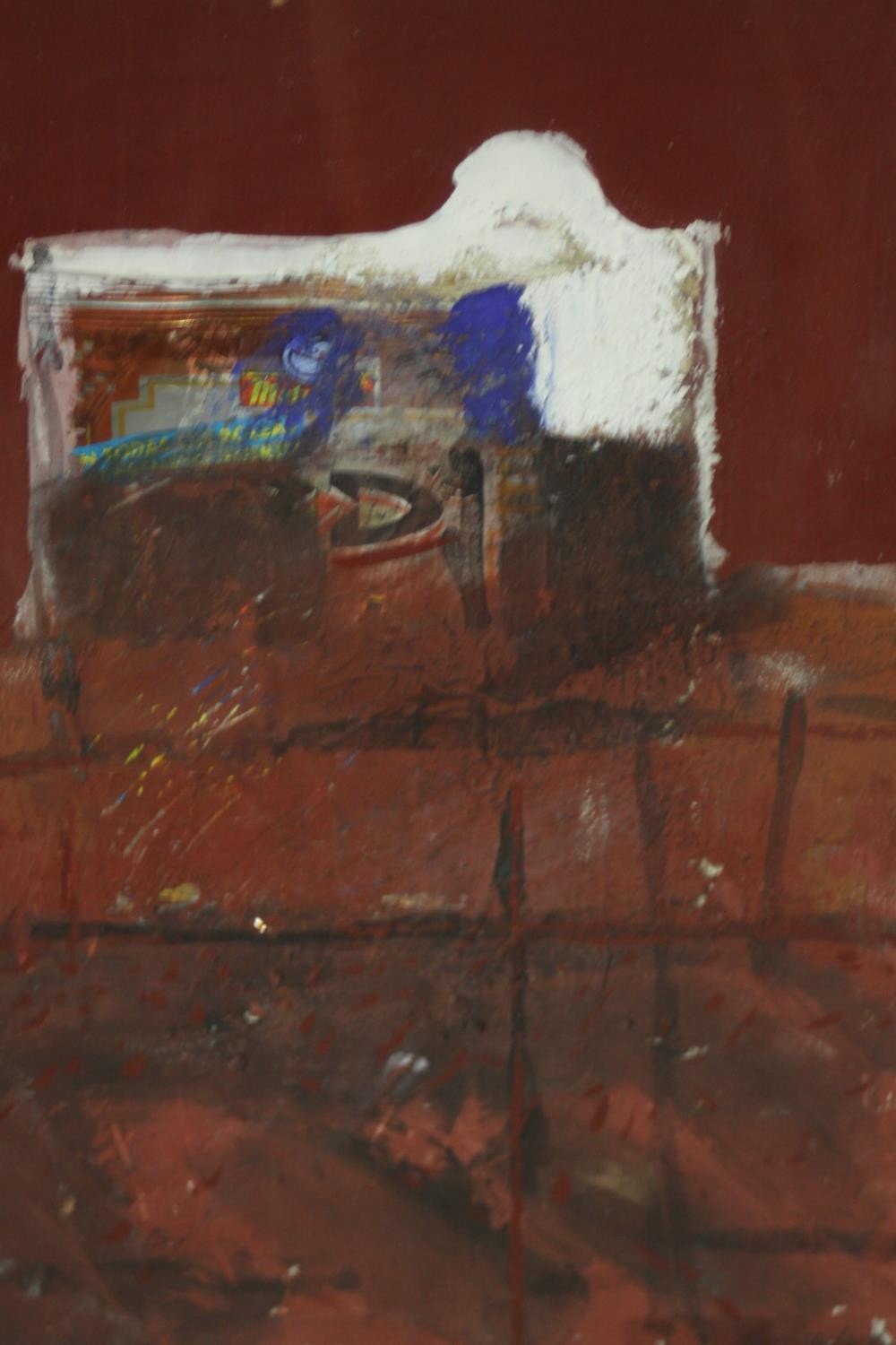 Will Maclean M.B.E., R.S.A., R.S.W. (Scottish b.1941), Desert House, Spain, collage, pigment and