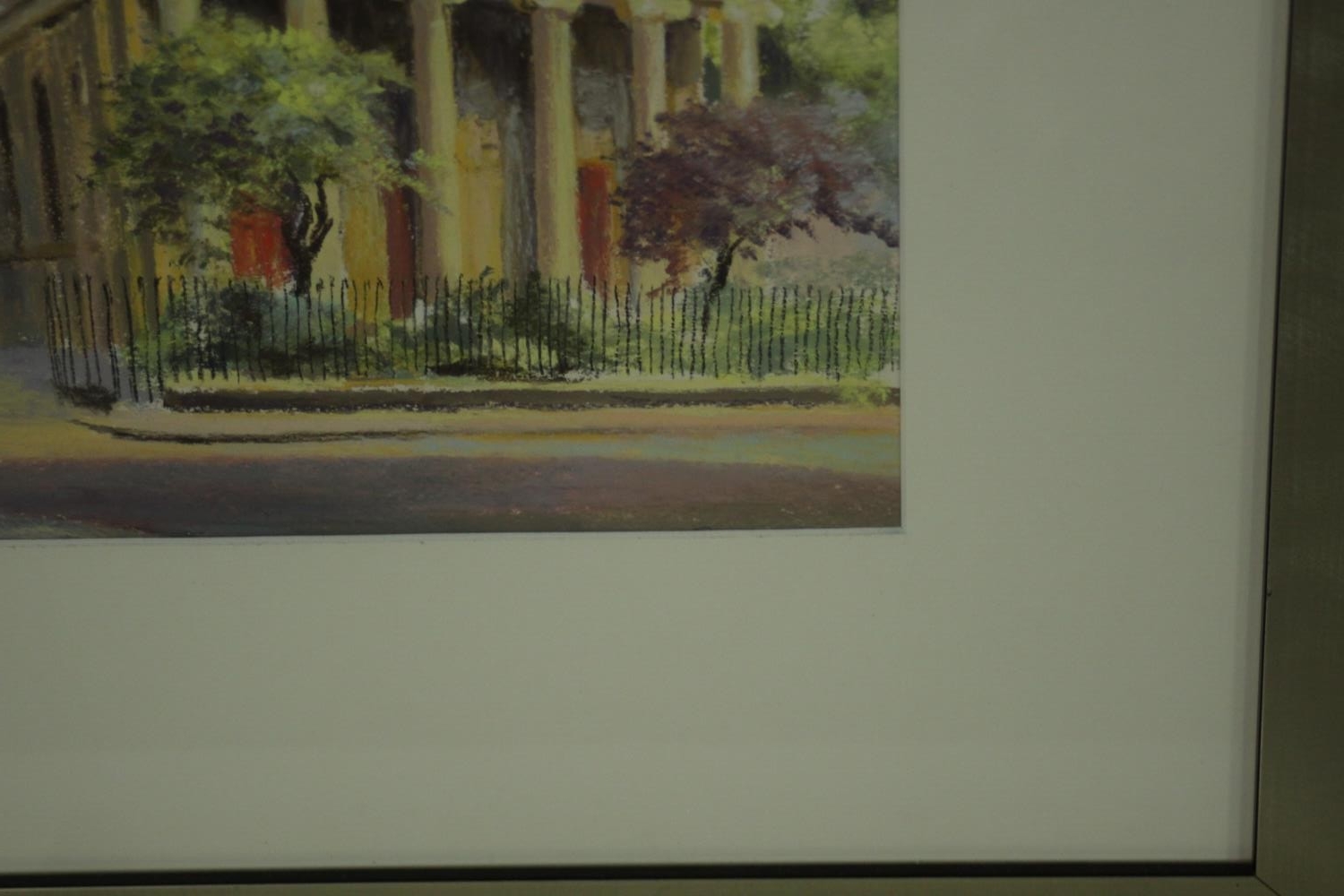 Jocelyn Galsworthy (Contemporary British) two cityscapes, oil pastel, one signed lower right and - Image 4 of 11