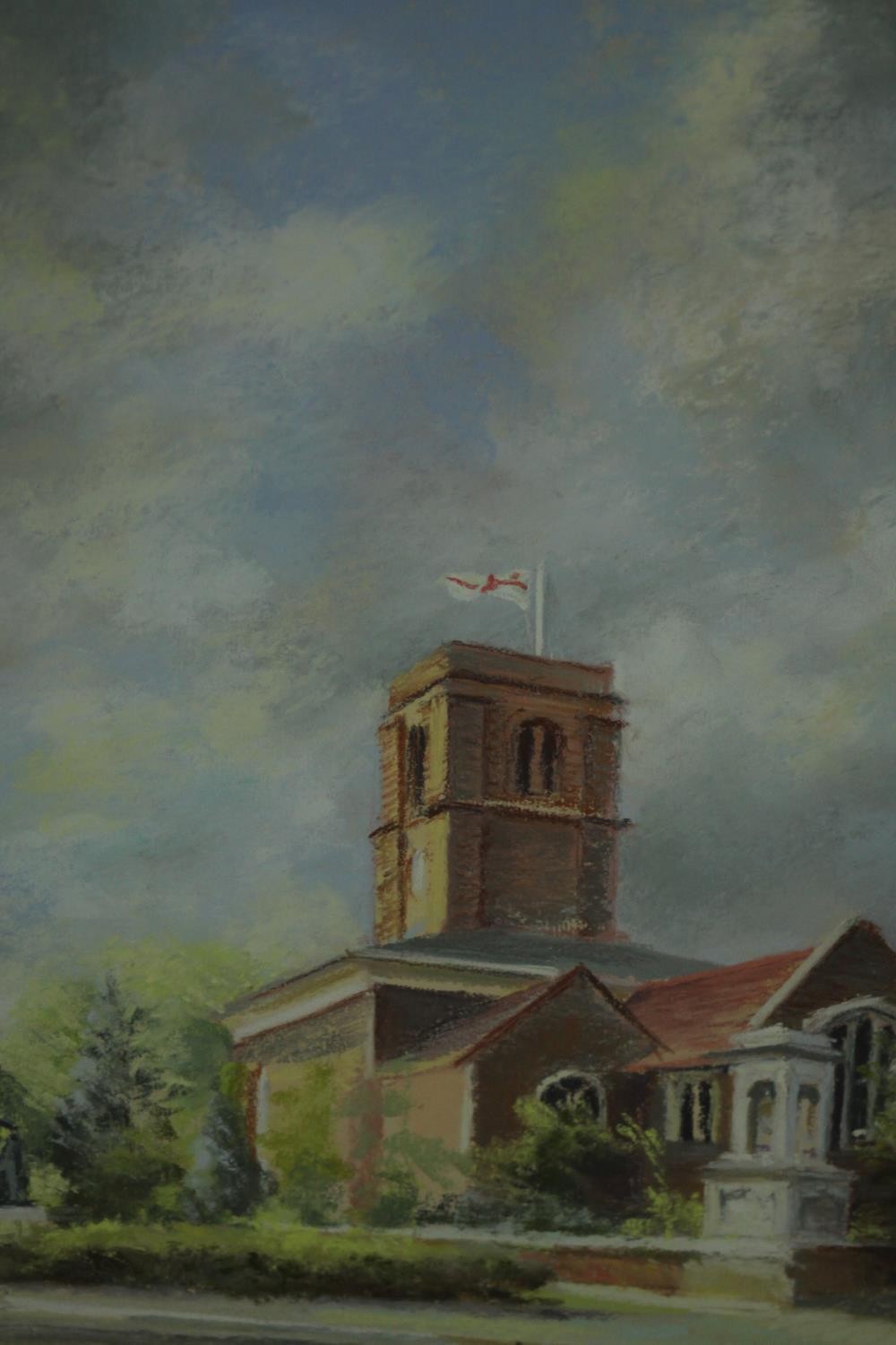 Jocelyn Galsworthy (Contemporary British) two cityscapes, oil pastel, one signed lower right and - Image 7 of 11