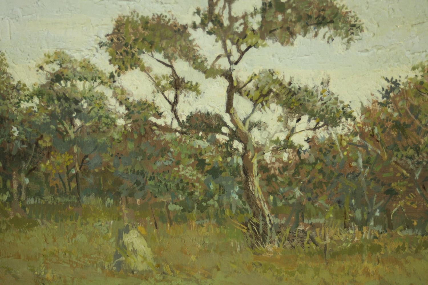 Chet Kalm (American 1925-2017), The View From Notton's - South Africa, oil on wood, signed lower - Image 3 of 8