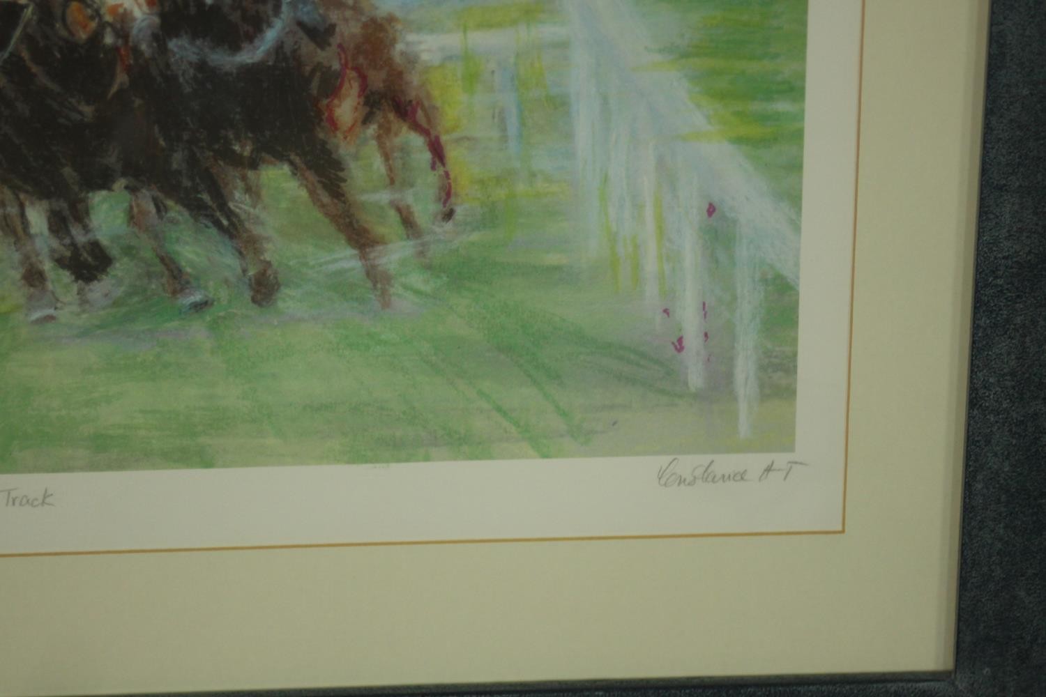 Constance Halford-Thompson, a pair of horse racing prints 'Race Track' 16/275 and 'Ride Out' - Image 6 of 14