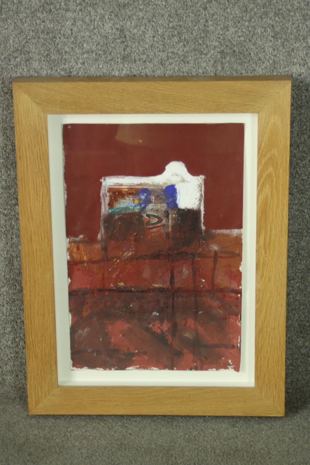 Will Maclean M.B.E., R.S.A., R.S.W. (Scottish b.1941), Desert House, Spain, collage, pigment and - Image 2 of 5