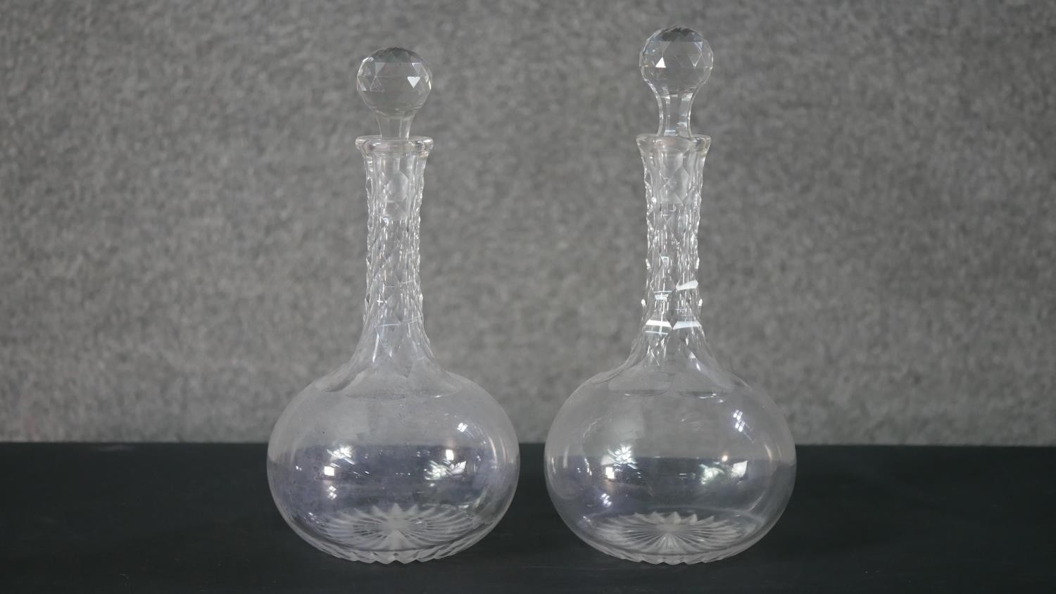 A collection of glassware, including a silver plated floral and foliate deign claret jug with spiral - Image 5 of 5