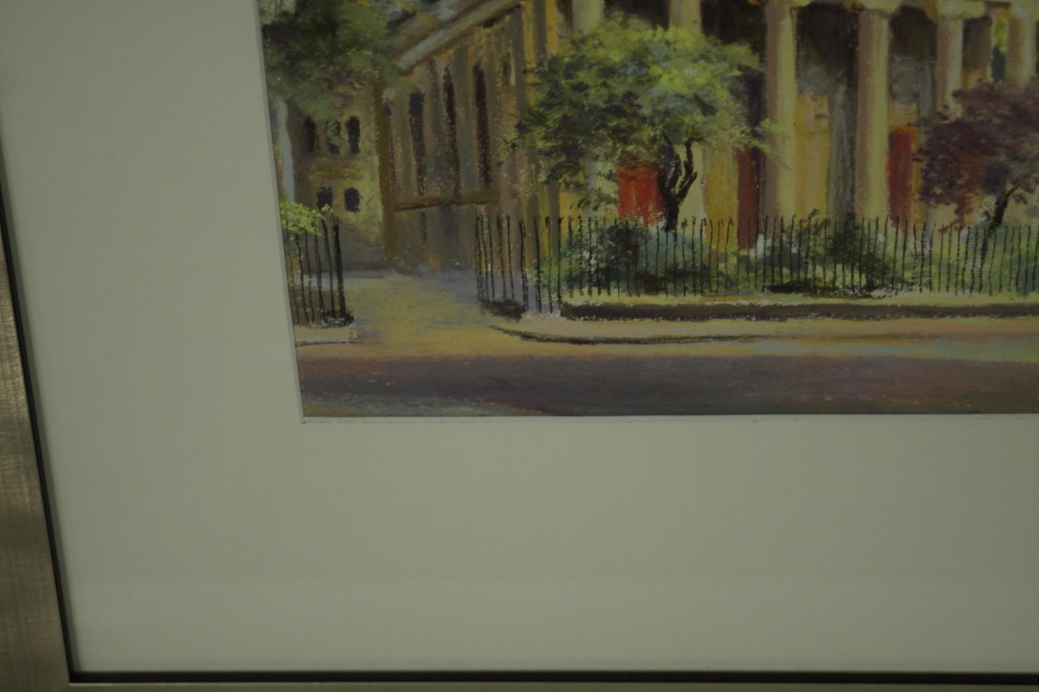 Jocelyn Galsworthy (Contemporary British) two cityscapes, oil pastel, one signed lower right and - Image 5 of 11
