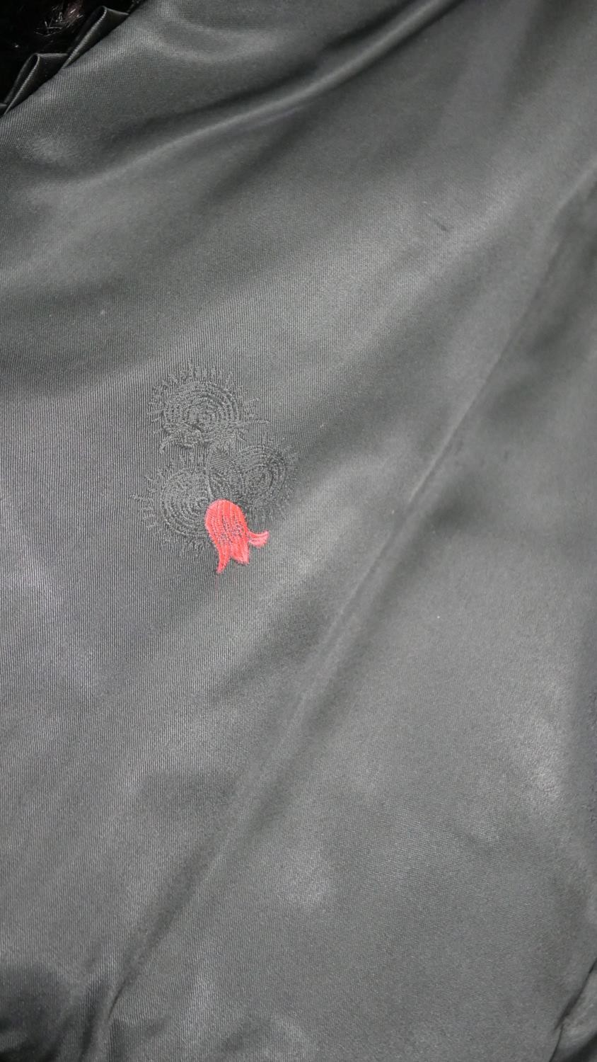 A ladies vintage short brown mink coat, retailed by Morgans, black silk lining embroidered with - Image 6 of 6