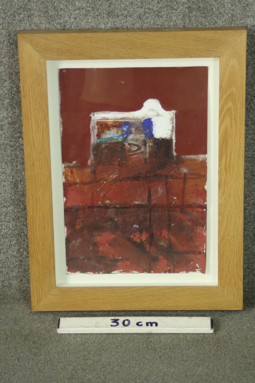 Will Maclean M.B.E., R.S.A., R.S.W. (Scottish b.1941), Desert House, Spain, collage, pigment and - Image 3 of 5