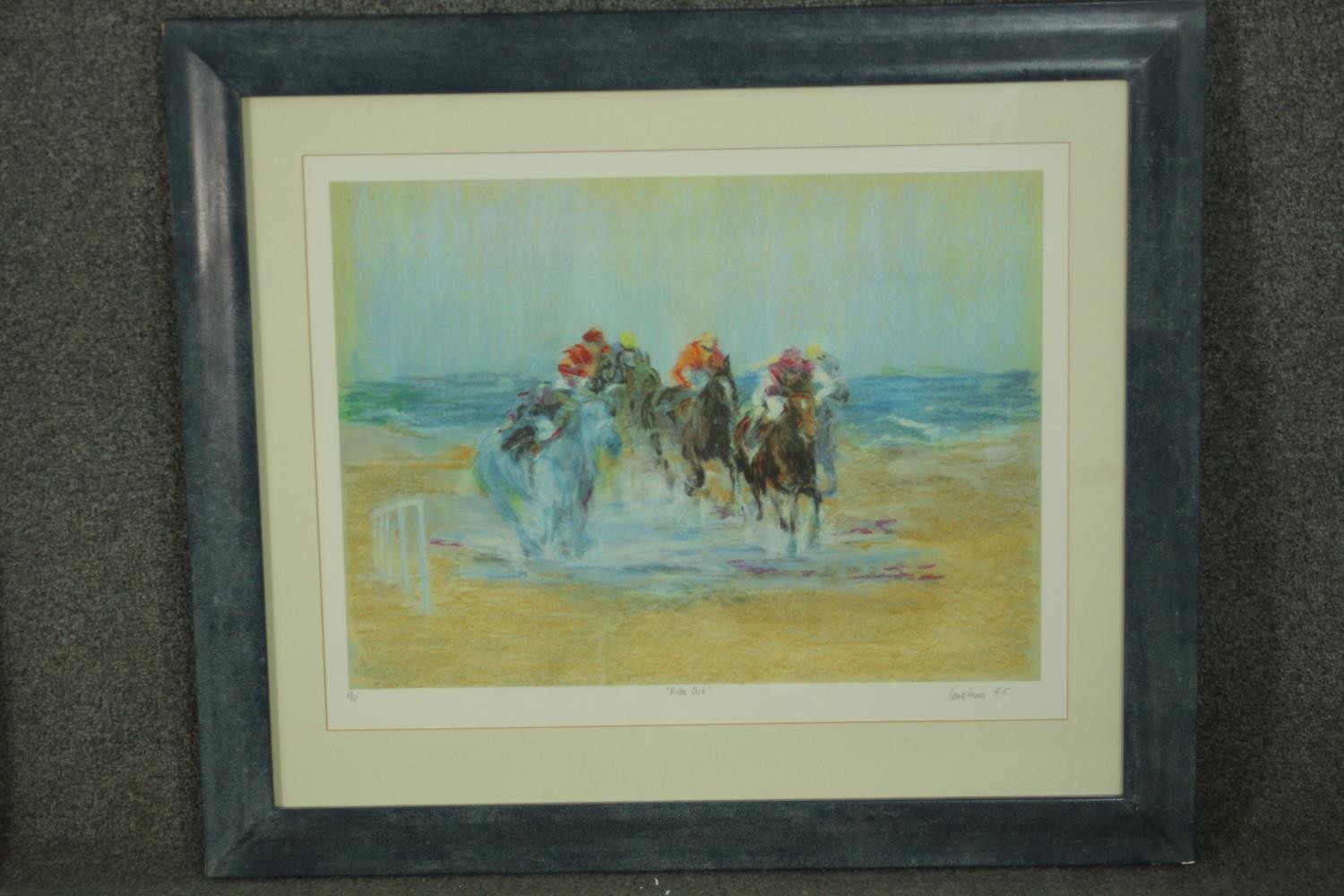 Constance Halford-Thompson, a pair of horse racing prints 'Race Track' 16/275 and 'Ride Out' - Image 4 of 14