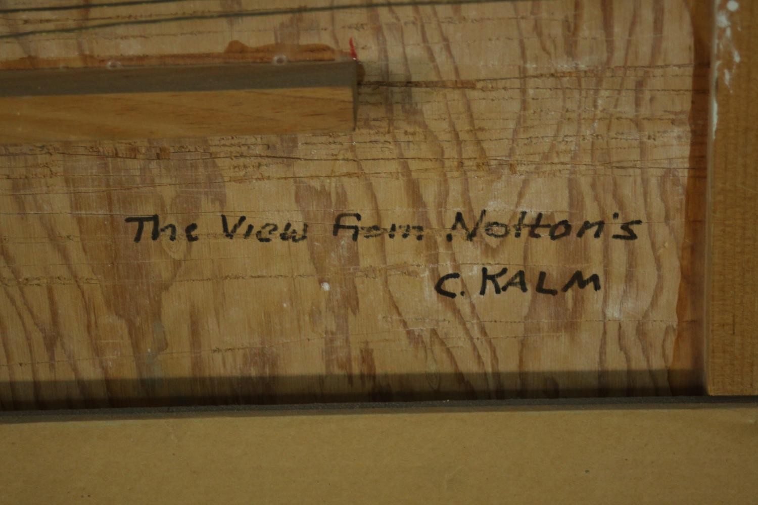 Chet Kalm (American 1925-2017), The View From Notton's - South Africa, oil on wood, signed lower - Image 8 of 8