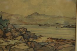 Ernest Archibald Taylor, British, (1874 - 1952) pastel and watercolour, coastal scene, signed E.A.
