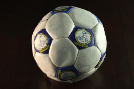 A Tottenham Hotspur FC signed football. 1990's, signed by various players including Gary Lineker.
