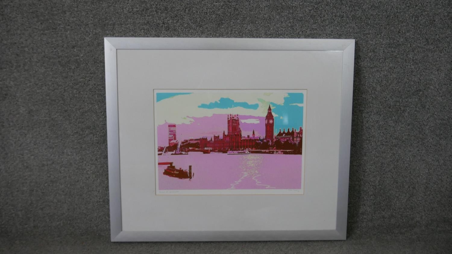 Jan Levy (contemporary British), Palace of Westminster, colour print, signed and titled in pencil. - Image 2 of 5