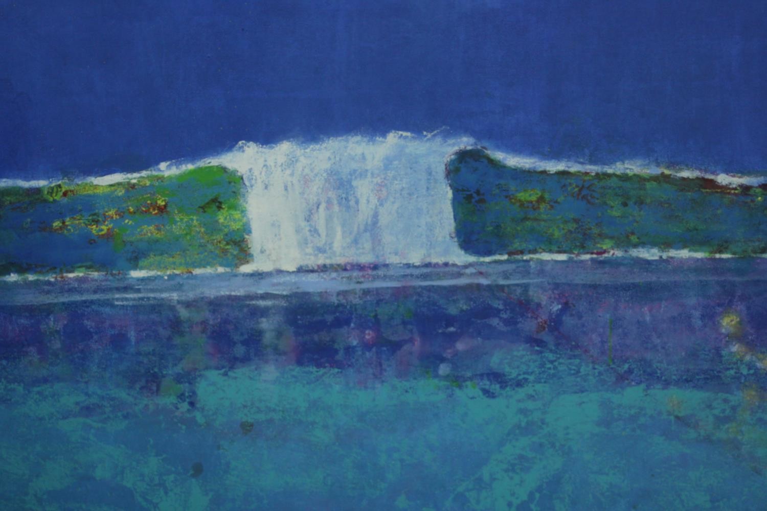 Adrian Hemming (b 1945), 'Incoming Waters' oil on canvas, titled, signed and dated '1999 verso. H.92 - Image 4 of 10