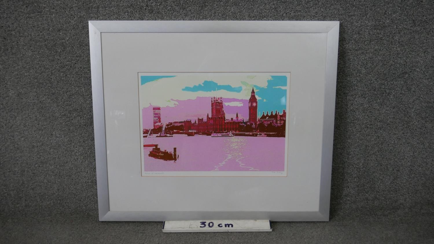 Jan Levy (contemporary British), Palace of Westminster, colour print, signed and titled in pencil. - Image 3 of 5