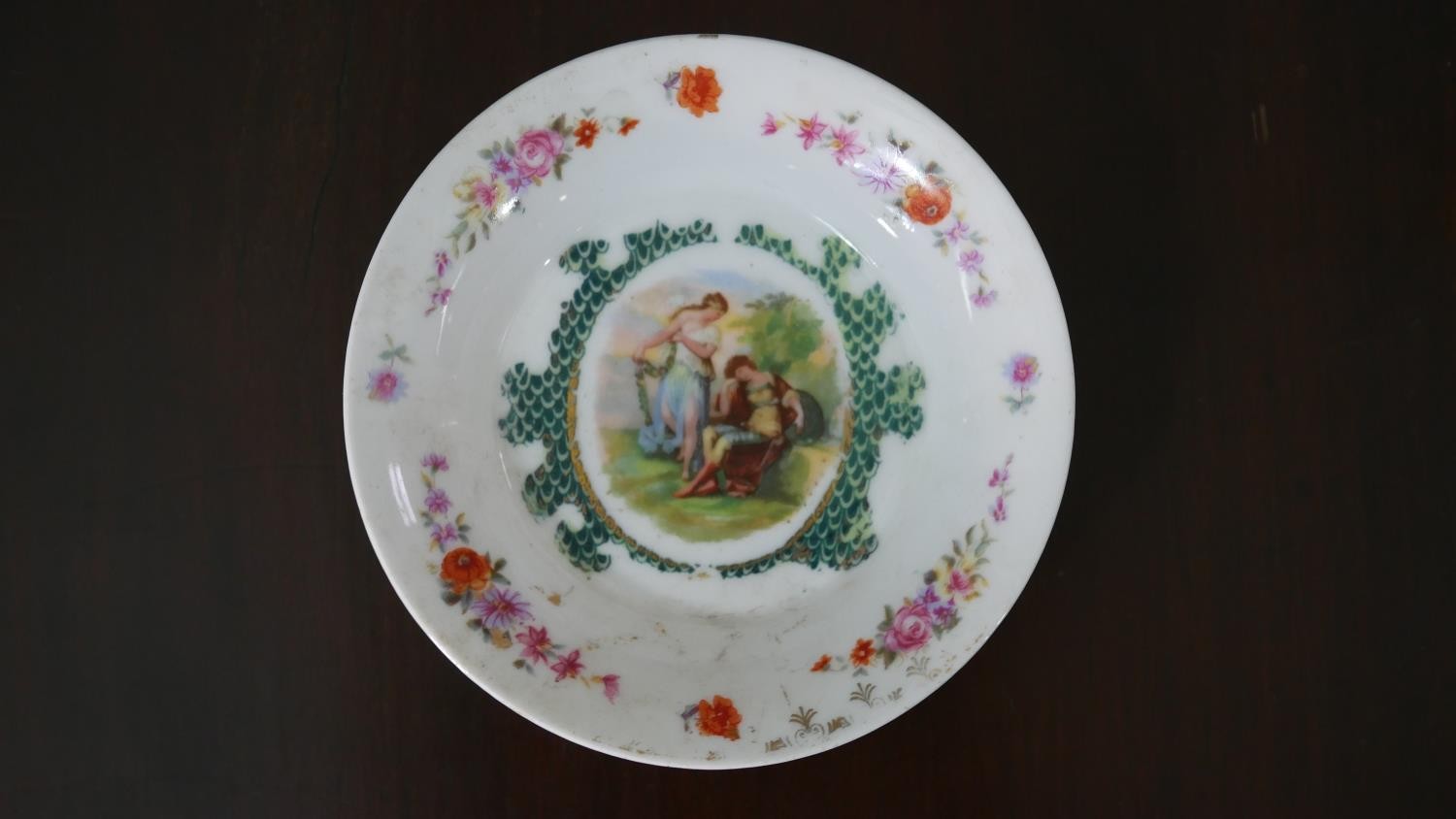 A collection of early 20th century hand painted and transfer printed fine china cups and saucers, - Image 7 of 21