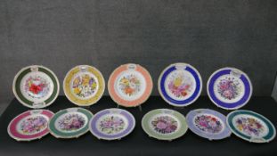 A collection of eleven Royal Doulton 'Chelsea Flower Show' commemorative plates, various years.