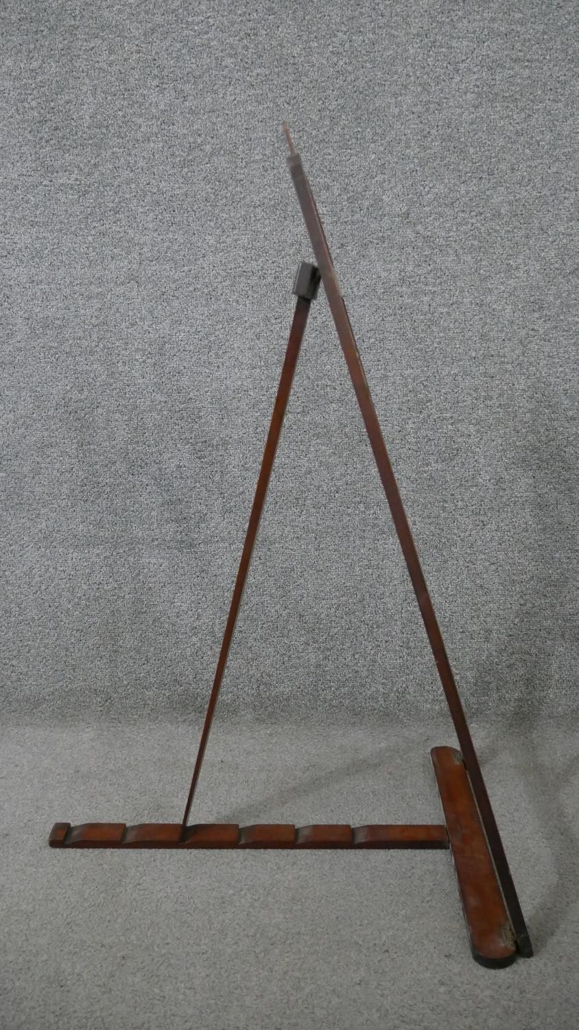 A pair of miniatures hardwood easels (loose stay). H.80 W.36cm (largest) - Image 5 of 5