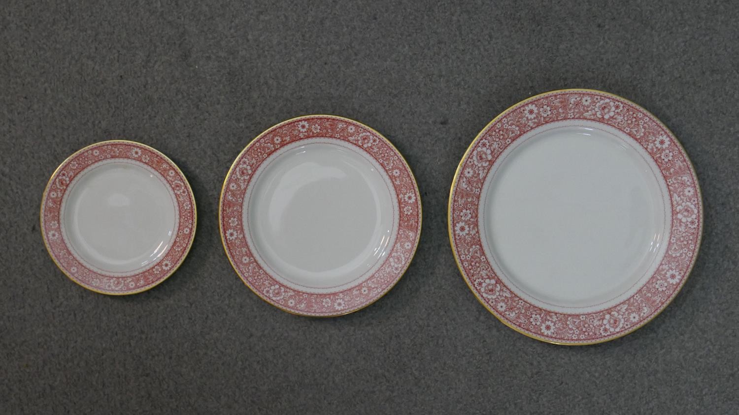 A Noritake 'Tribute' floral pattern twelve person part dinner service. Maker's mark to the base. ( - Image 2 of 9