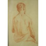 Francis Edward Colthurst (British 1874-1945), seated male study, sanguine pencil, signed lower