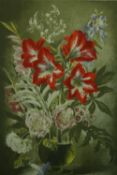 After Gerald Cooper (1898-1971), 'Striped Lily', lithograph, from the School Prints series, 1940s,