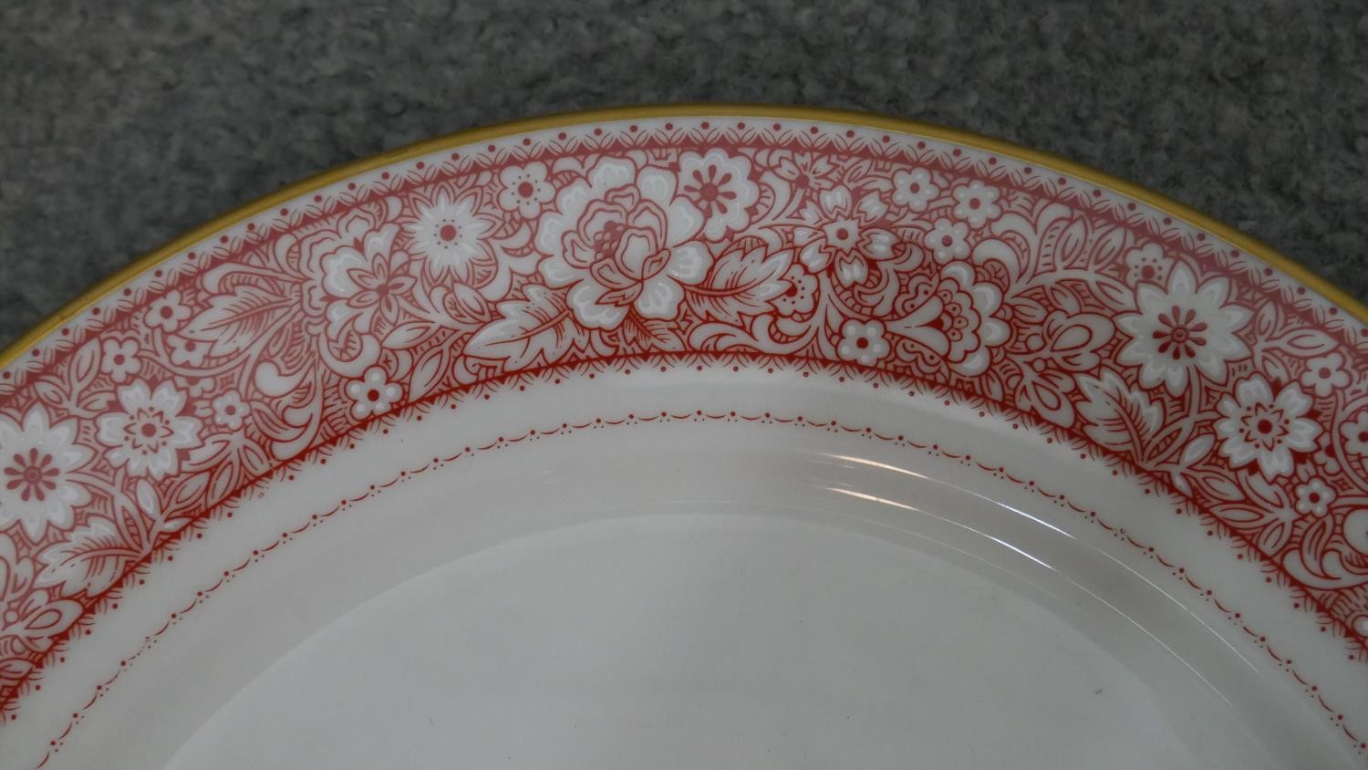 A Noritake 'Tribute' floral pattern twelve person part dinner service. Maker's mark to the base. ( - Image 3 of 9