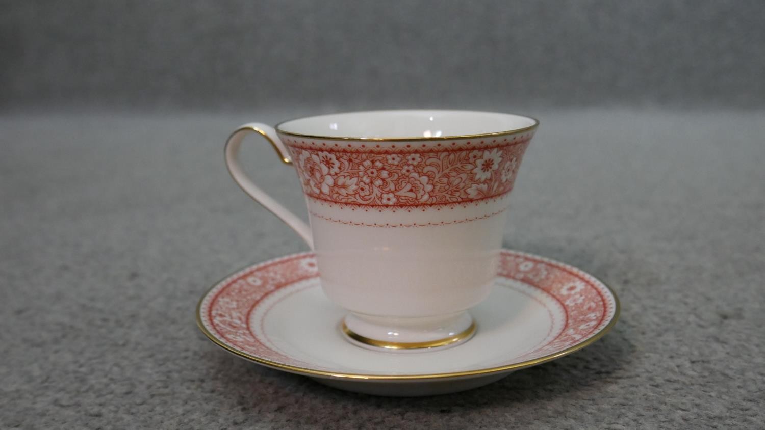 A Noritake 'Tribute' floral pattern twelve person part dinner service. Maker's mark to the base. ( - Image 6 of 9