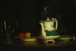 Cecil George Jackson Hay (1899 - 1974), oil on board, still life. Signed top right and dated.