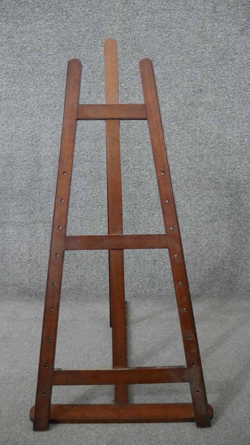 A pair of miniatures hardwood easels (loose stay). H.80 W.36cm (largest) - Image 4 of 5