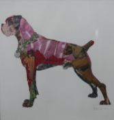 Peter Clark (British, b.1944), 'Good Boy', 2014, hand finished print of a Boxer dog, signed and