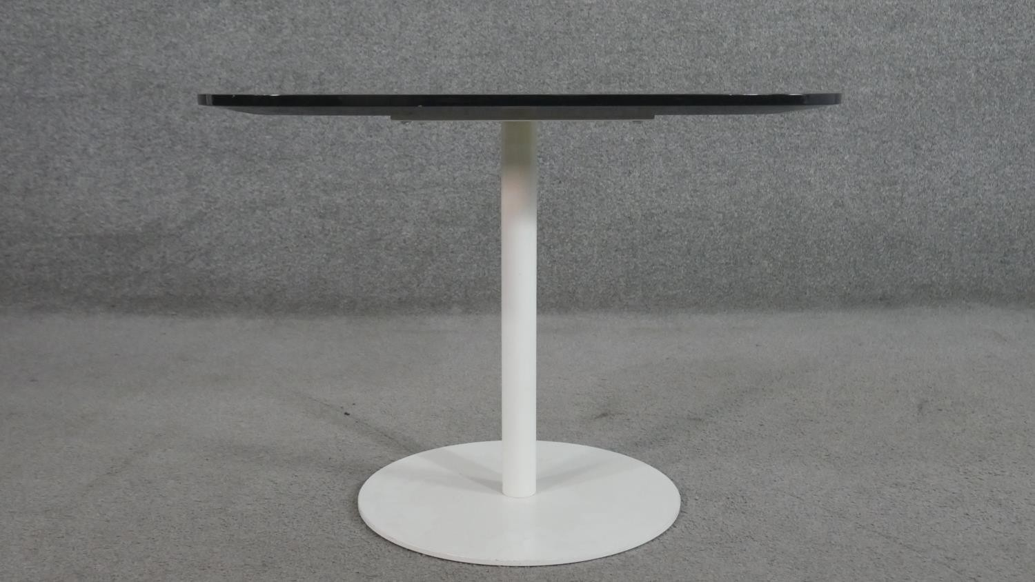 Piero Lissoni for Fritz Hansen, a Tulip style occasional table, Denmark 2006, with a curved smoked - Image 2 of 6