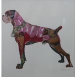 Peter Clark (British, b.1944), 'Good Boy', 2014, hand finished print of a Boxer dog, signed and