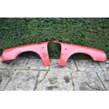 A pair of Porsche wings. H.62 W.155cm (This item is located at our Bath saleroom)