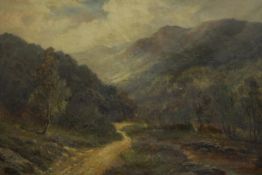 Henry Cooper (British 1859-1934), Highland Landscape, oil on canvas, signed lower left. H.74 W.98cm.