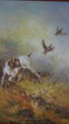 Eugene Kingman (1909-1975), hunting dog and birds, oil on canvas, signed lower right. H.44 W.34cm