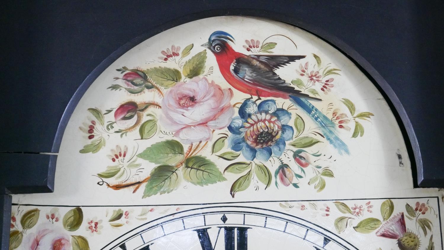 A 19th century mahogany cased longcase clock, the painted dial marked for Archibald Sliman, Cunnock, - Image 6 of 7