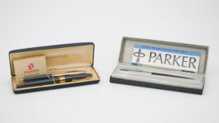 Two boxed vintage pens, including a boxed Parker 51 classic model and a boxed Sheafer Imperial IV