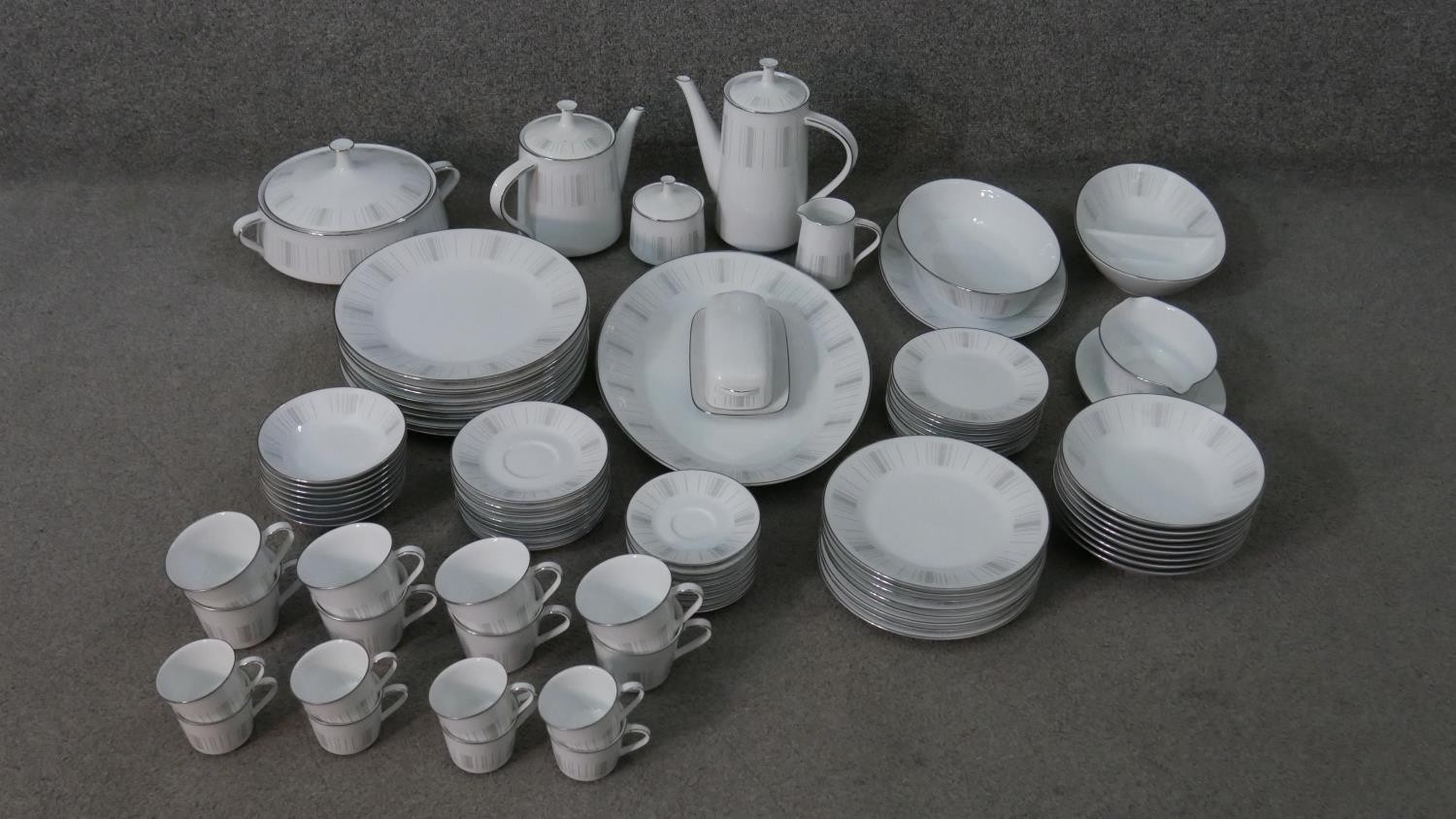 A Noritake Porcelain Isabella Pattern Tea Dinner And Coffee Service a-noritake-porcelain-isabella-pattern-tea-dinner-and-coffee-service