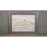 A reproduction of The Geddy Map of St Andrews, Scotland, 'S. Andre sive Andreapolis Scotiae