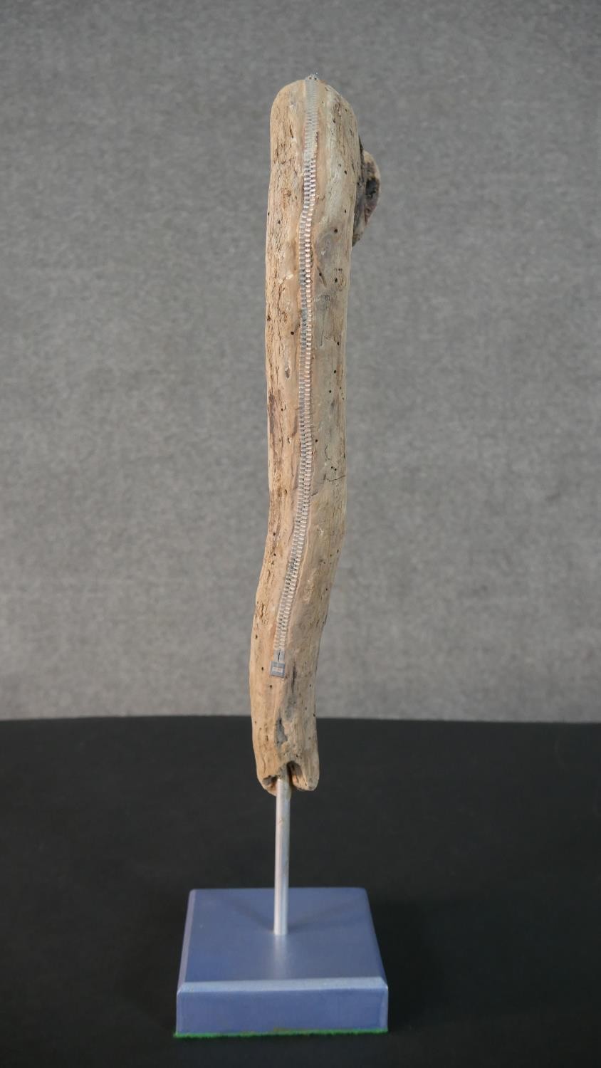 Three contemporary driftwood sculptures in various forms, each on a wooden base. H.52 W.26cm ( - Image 27 of 30
