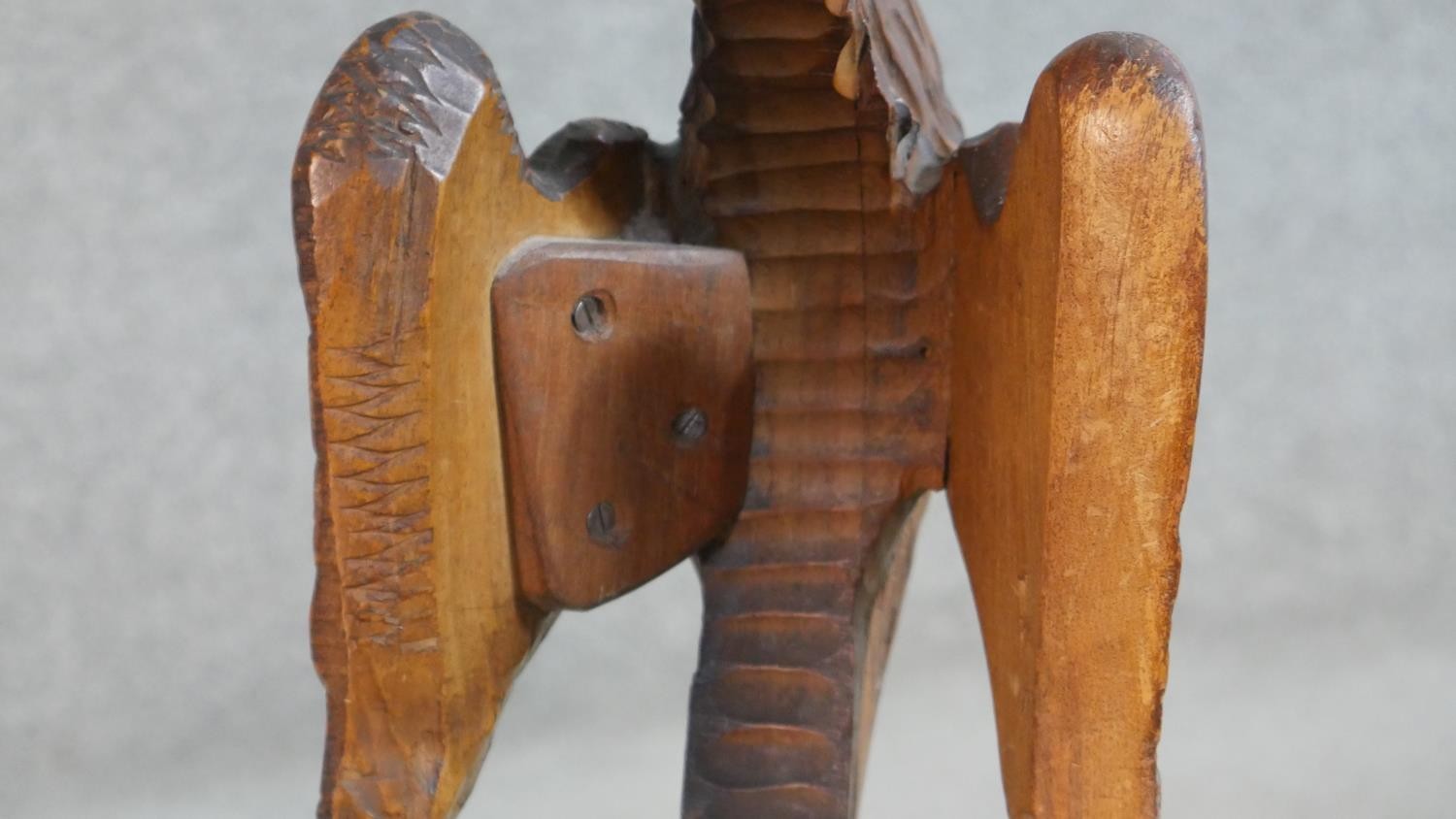 A late 19th century oak occasional table with shaped and carved central medallion raised on - Image 14 of 14