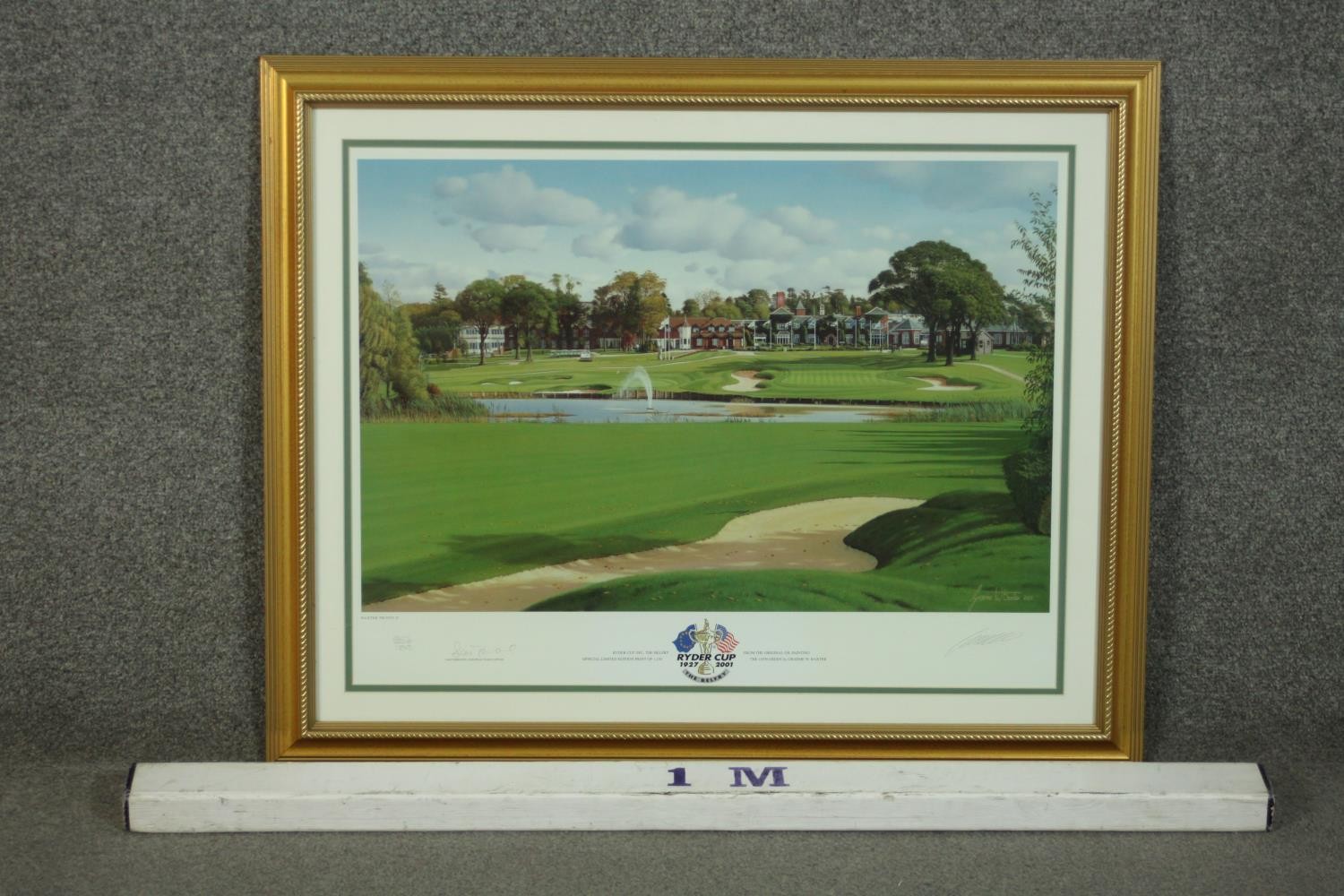 Graeme Baxter, signed limited edition print "Ryder Cup 2001 The Belfry", signed by both the artist - Image 3 of 10