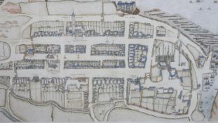 A reproduction of The Geddy Map of St Andrews, Scotland, 'S. Andre sive Andreapolis Scotiae