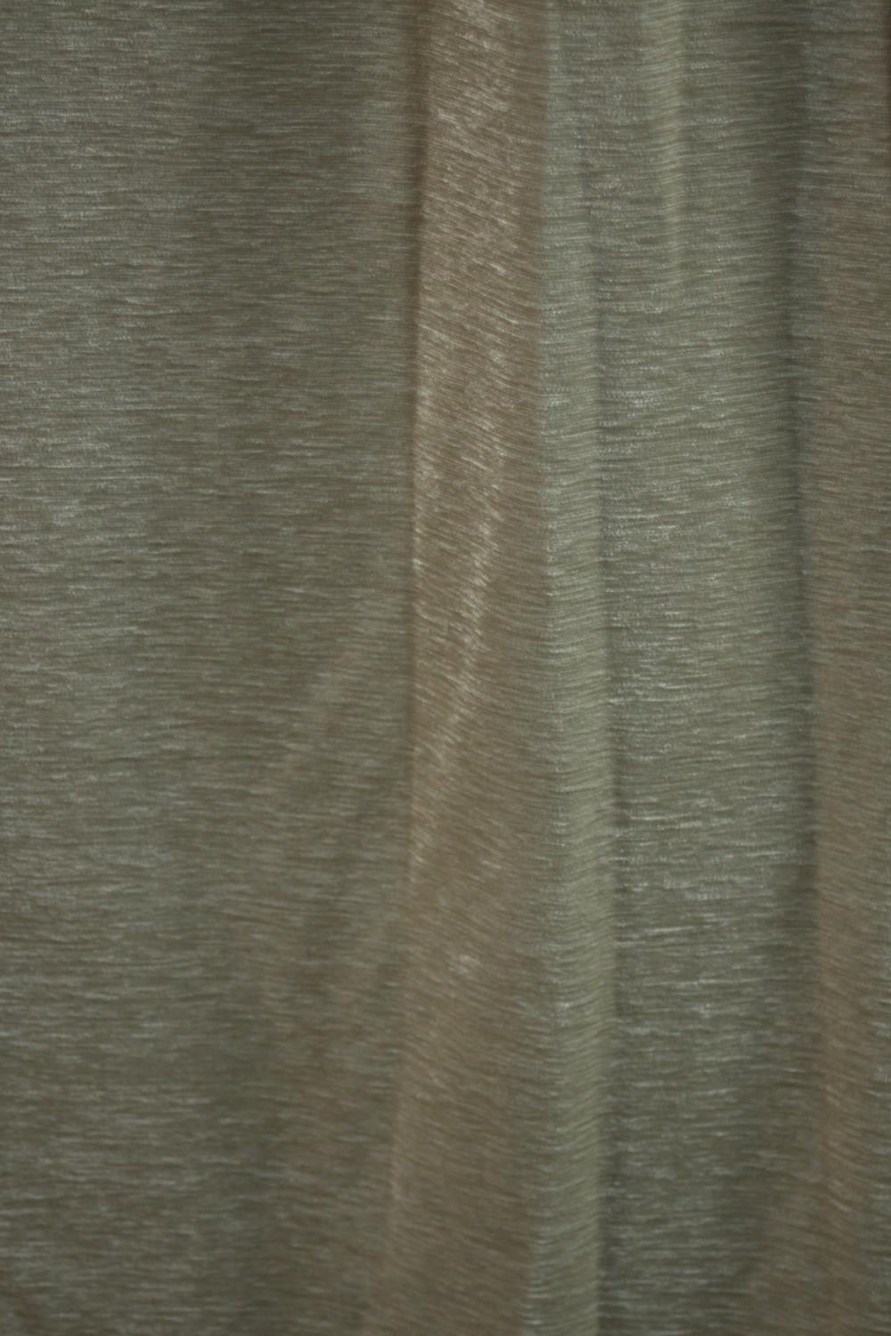 Two pairs of fully lined cream silk mix velour curtains. (cream) H.177 W.210cm. - Image 9 of 9