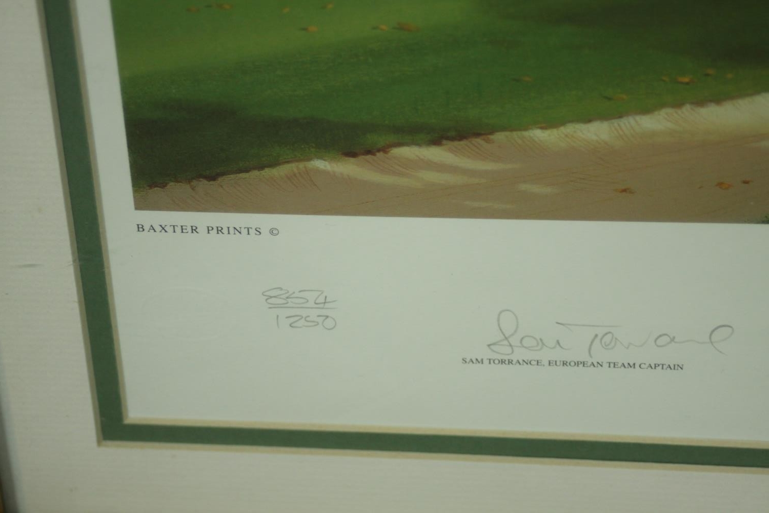 Graeme Baxter, signed limited edition print "Ryder Cup 2001 The Belfry", signed by both the artist - Image 7 of 10