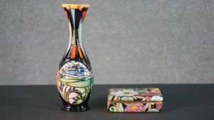 An Emma Bosson Moorcroft landscape vase. Maker's mark to the base and dated 2006 along with a floral