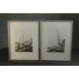 Michael Chaplin RE (British b1943) 'Iron Wharf' and 'Anglia', etching and aquatint, signed, titled