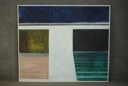 Jack Pender (1918-1998), No 12, oil on board, signed lower right, inscribed verso. H.121 W.144cm.